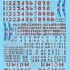 Microscale Decals 87-35 HO Scale Union Pacific Diesels And Turbines (1947-1980)