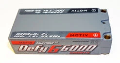 MOTIV 2036 Defy G Grey Graphene 2S 7.6V 6000mAh 100C Shorty Hardcase LiPo Battery