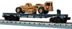 MTH 30-7616 O Gauge RailKing MTH Construction Flat Car With Ertl Earth Mover