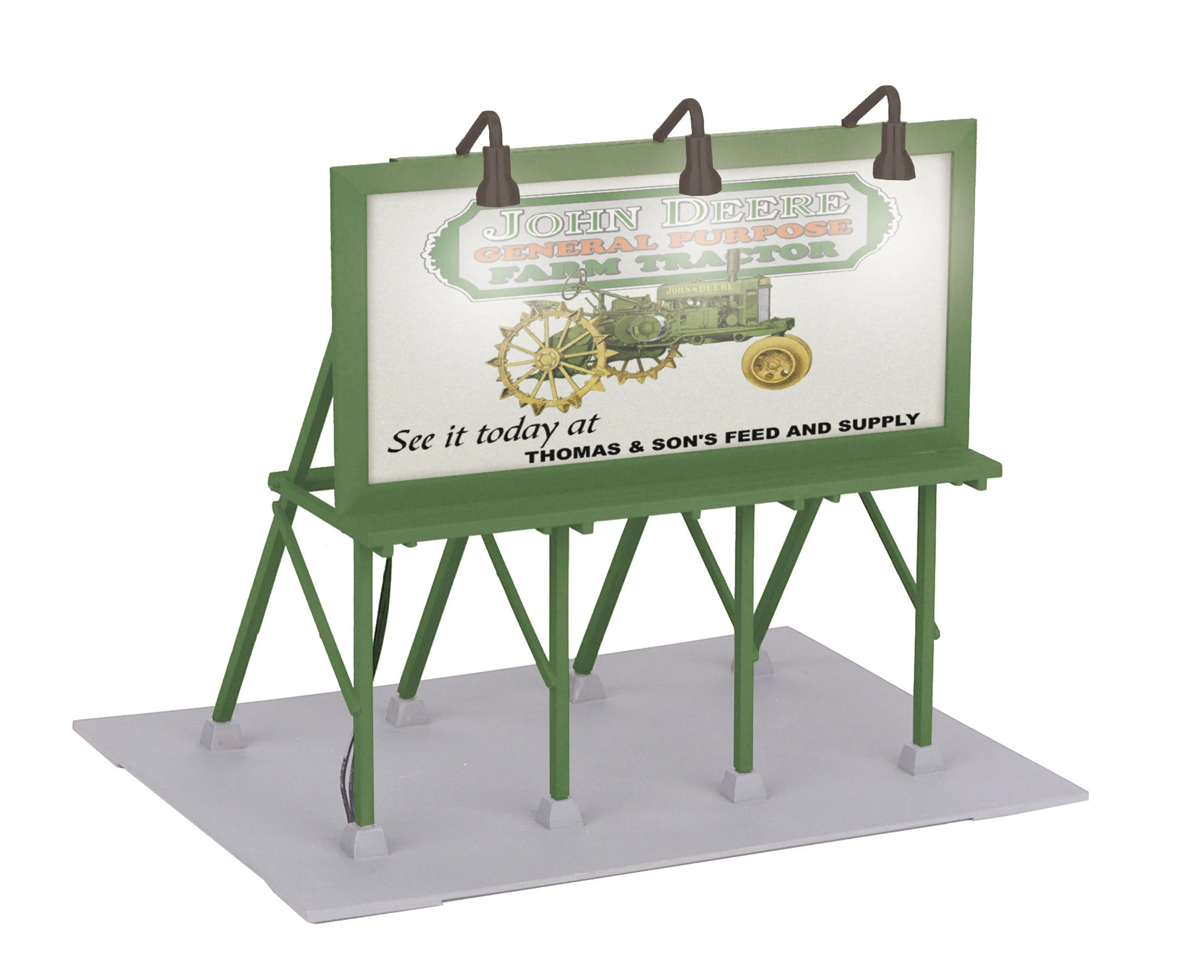 MTH 30-90029 O Gauge Lighted Billboard John Deere - NOS