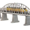 MTH 40-1119 O Gauge RealTrax Single Track Steel Arch Bridge - Silver