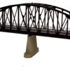 MTH 40-1121 O Gauge RealTrax Single Track Steel Arch Bridge - Black