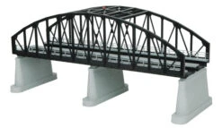 MTH 40-1125 O Gauge RealTrax Double Track Steel Arch Bridge - Black