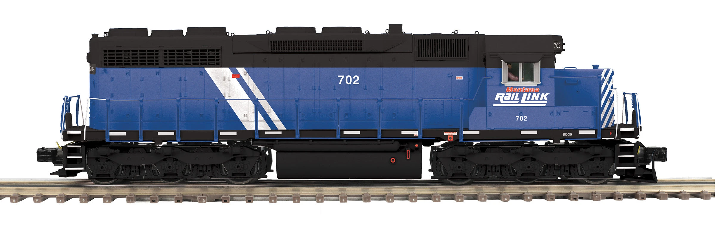 MTH Premier 20-21760-1 O Scale EMD SD35 Diesel Montana Rail Link MRL 702 With PS3