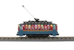 MTH RailKing 30-5218 O Gauge Bump-N-Go Trolley With LED Lights North Pole