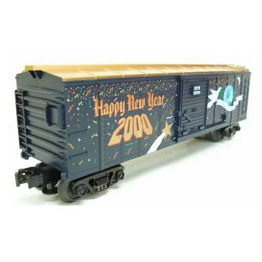 MTH RailKing 30-7460 O Gauge Boxcar 2000 New Years - NOS