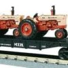 MTH RailKing 30-7642 O Gauge Flatcar With Case Tractors MTH Transport - NOS