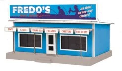 MTH Railking 30-90629 O Gauge Fredo’s Boat Rental Roadside Stand