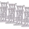 MTH RealTrax 40-1147 O Gauge 8 Piece Elevated Subway Trestle For FasTrack