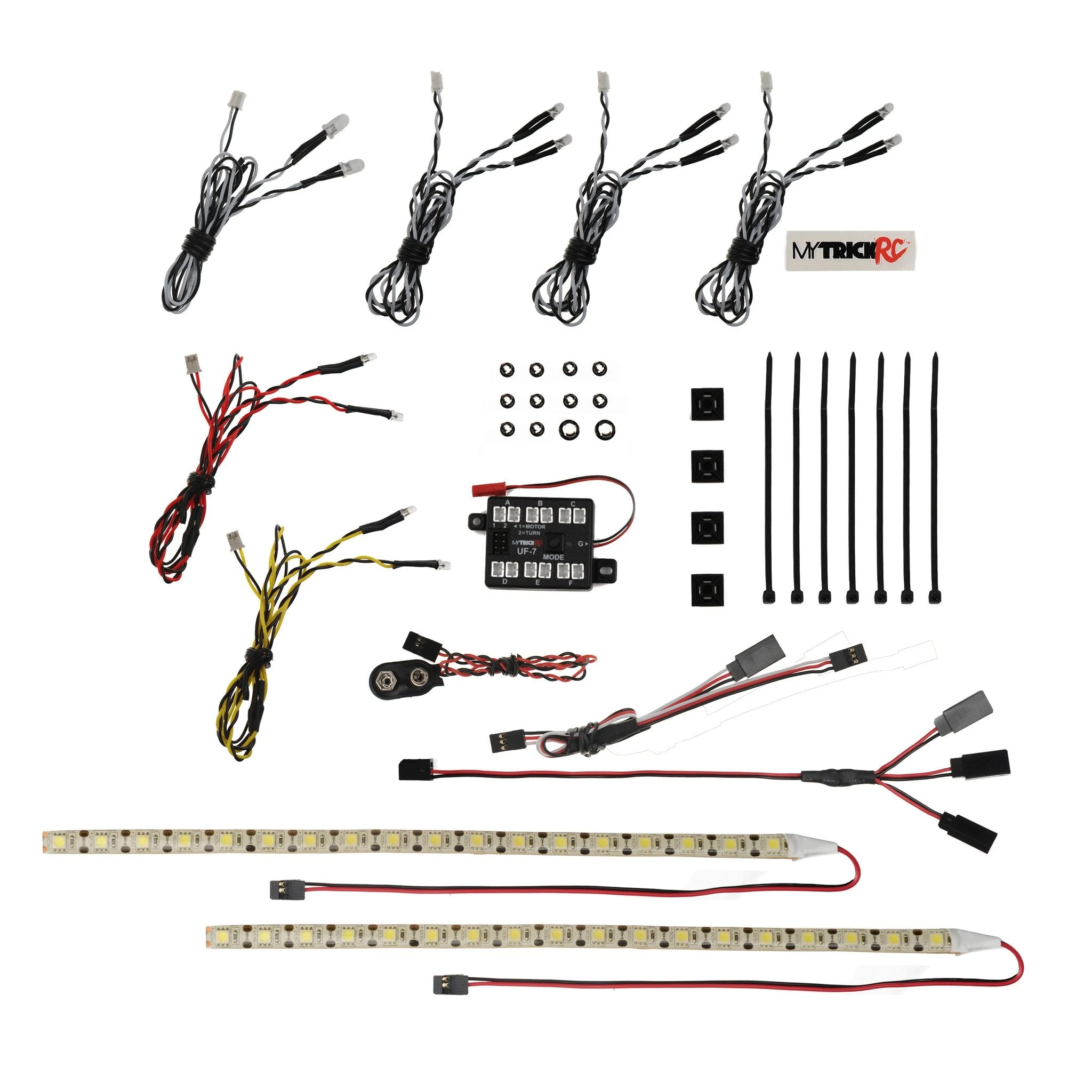 MyTrickRC OR4 Deluxe Rock Crawler Lightbar Kit With UF-7 Controller