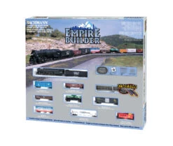 Bachmann 24009 N Scale Starter Train Set Empire Builder With Santa Fe Steam Locomotive