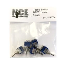 NCE 5240304 TS5D 125V - 5A On/On DPDT Toggle Switch 6 Pack