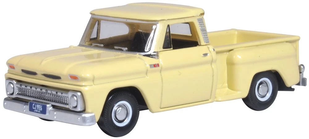 Oxford Diecast 87CP65007 HO Scale 1965 Chevy SS Pickup Truck Yellow