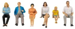 POLA 331508 G Gauge Seated Group Of Figures 6 Pack