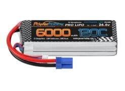 Powerhobby 3S 11.4V 6000mAh 130C Graphene HV Lipo Battery Pack With EC5 Plug