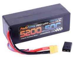 Powerhobby 4S 14.8V 5200mAh 50C Lipo Battery Pack With XT60 And Traxxas Adapter (UPS Only)