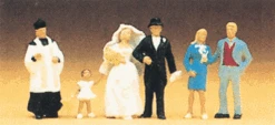 Preiser 10057 HO Scale Wedding Participants Figures