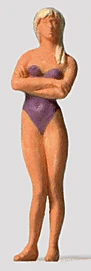 Preiser 28071 HO Scale Individual Figure - Female Swimmer Standing