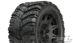 Pro-Line 10176-10 Masher X HP All Terrain Tires On Raid Black Wheels For X-Maxx 1 Pair