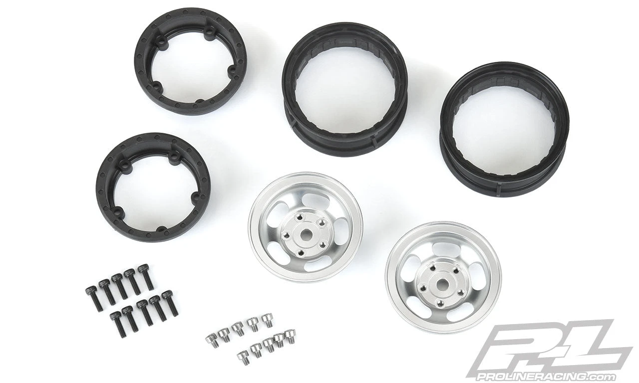 Pro-Line 2798-00 Aluminum Composite Slot Mag 1.55" Internal Beadlock Crawler Wheels 2 Pack - Image 3