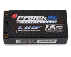 Protek RC 5114-22 2S 7.6V 6400mAh 130C Low IR Si-Graphene + HV LiPo Shorty Battery