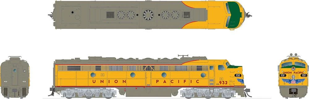 Rapido 028539 HO Scale EMD E8A Union Pacific UP 942 With DCC And LokSound - Image 2