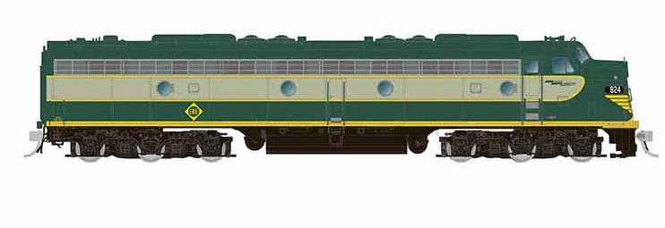 Rapido 028551 HO Scale EMD E8A Erie 821 With DCC And Sound