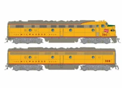Rapido 028557 HO Scale EMD E8A+ E8B Milwaukee Road MILW 34A/B With DCC And Sound