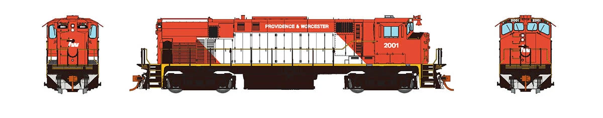 Rapido 033040 HO Scale MLW M420 Diesel Providence & Worcester 2001 - Image 2