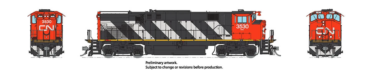 Rapido 033519 HO Scale MLW M420 MR-20b Diesel Canadian National Stripes CN 3579 DCC Sound - Image 2