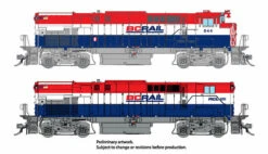 Rapido 033532 HO Scale MLW M420 + M420B Diesel British Columbia "RWB" BCR 641 + 681 DCC Sound
