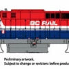 Rapido 033536 HO Scale MLW M420b Diesel British Columbia "Hockey Stick" BCR RCL683/685 DCC Sound