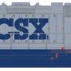 Rapido 038010 HO Scale EMD GP38 Diesel CSX Grey 2039
