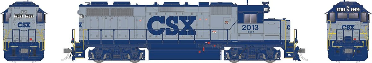 Rapido 038011 HO Scale EMD GP38 Diesel CSX Grey 2013 - Image 2