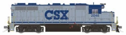 Rapido 038012 HO Scale EMD GP38 Diesel CSX Grey 2046
