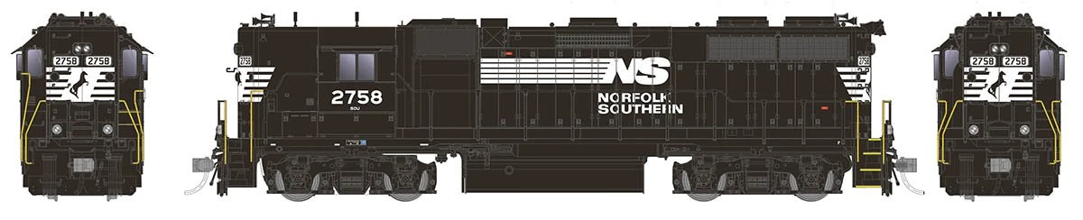 Rapido 038020 HO Scale EMD GP38 High Hood Diesel Norfolk Southern NS 2795 - Image 2