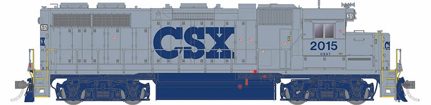 Rapido 038510 HO Scale EMD GP38 Diesel CSX Grey 2039 DCC Sound