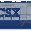 Rapido 038511 HO Scale EMD GP38 Diesel CSX Grey 2013 DCC Sound