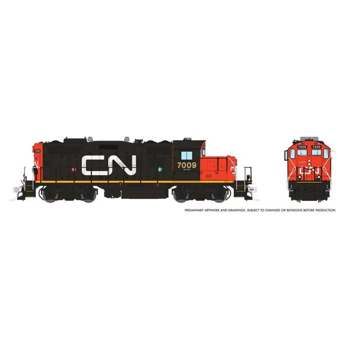 Rapido 041012 HO Scale GP9rm Canadian National "Wet Noodle" CN 7009 - Image 2