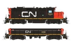 Rapido 041518 HO Scale GP9rm Mother + Slug Canadian National "Late" CN 7221/256 With DCC And Sound