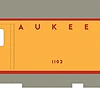 Rapido 106232 HO Scale Baggage Express Milwaukee Road "1955 UP Scheme" MILW 1102 - NOS