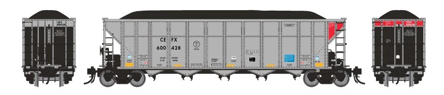 Rapido 169007A HO Scale AutoFlood III RD Coal Hopper CEFX Single # Varies - Image 2