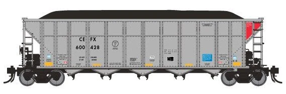 Rapido 169007A HO Scale AutoFlood III RD Coal Hopper CEFX Single # Varies