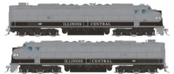 Rapido 28317 HO Scale EMD E8AA Set With HEP Illinois Central IC 100 / 101