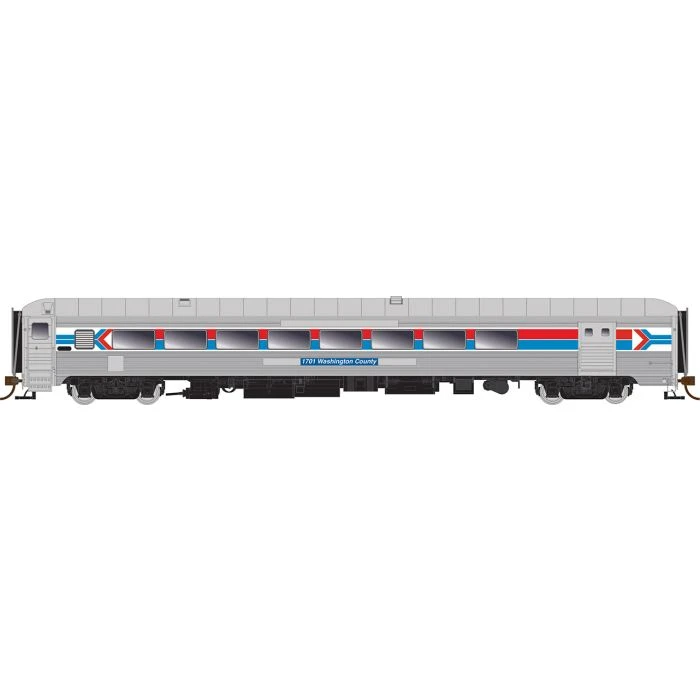 Rapido Trains 134026 HO Scale County Car With Baggage Amtrak 1703 Windham County