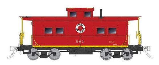 Rapido Trains 144007 HO Scale Northeastern Style Steel Caboose Lehigh New England LNE 580