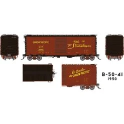 Rapido Trains 154003A HO Scale B-50-41 Boxcar Union Pacific "1950 Delivery" UP # Varies