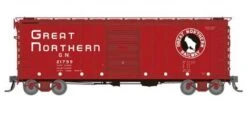 Rapido Trains 155002A HO Scale 40' Boxcar Great Northern "Chinese RedwithEarly IDNE" GN #s Vary