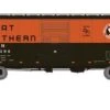 Rapido Trains 155004A HO Scale 40' Boxcar Great Northern "Green & OrangewithEarly IDNE" GN #s Va