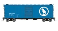 Rapido Trains 155007A HO Scale 40' Boxcar Great Northern "Big Sky BluewithLate IDNE" GN #s Vary